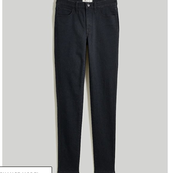 Madewell 9" Mid/High-Rise Roadtripper Black Skinny Jeans - Picture 12 of 12